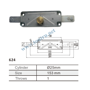 624 roller shutter garage door lock